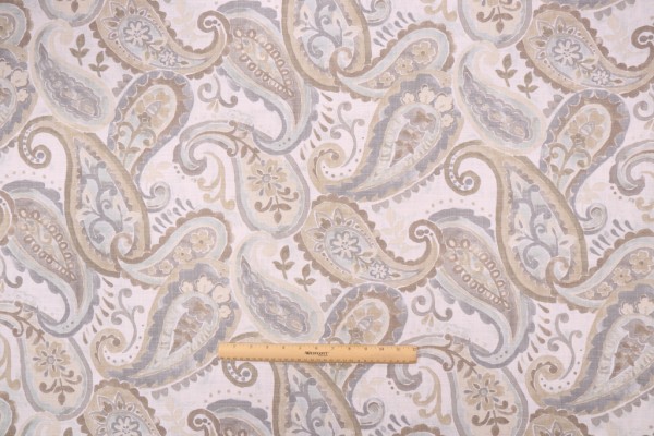 Click for 0.88 Yards Covington Piper Printed Cotton Drapery Fabric in 964-River Rock Covington Piper Printed Cotton Drapery Fabric in 964-River Rock