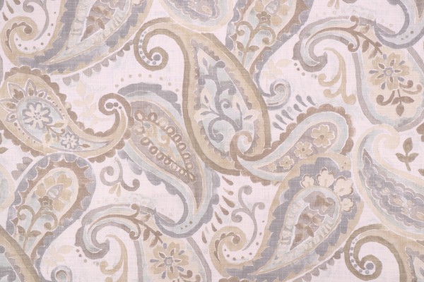 Click for 0.88 Yards Covington Piper Printed Cotton Drapery Fabric in 964-River Rock Covington Piper Printed Cotton Drapery Fabric in 964-River Rock
