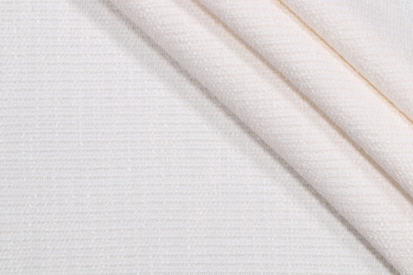 Richloom Hogan Woven Chenille Upholstery Fabric in Snow