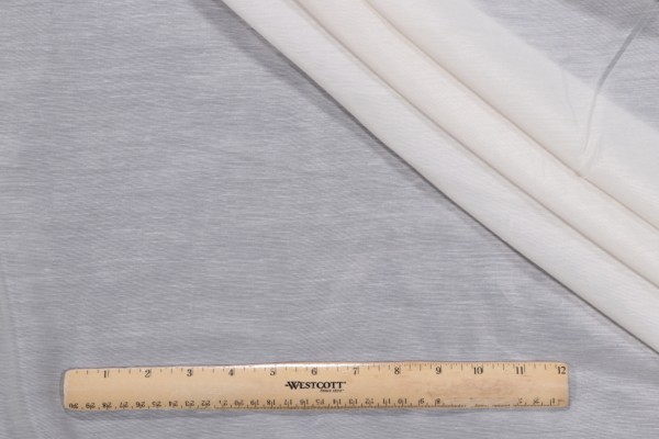 Super Batiste Sheer Drapery Fabric in Ivory