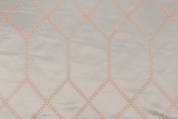 Valiant Fabrics Avalon Embroidered Drapery Fabric in Spa