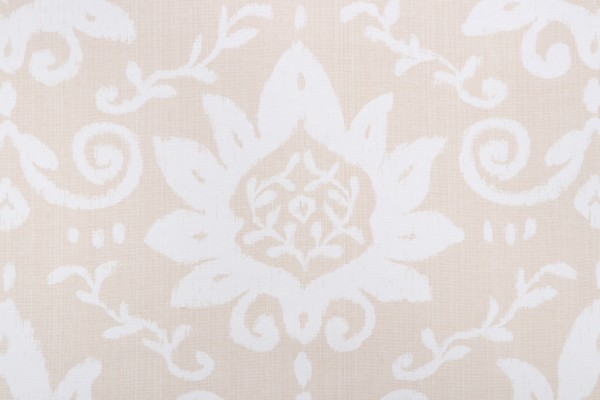 Thibaut Bridgewater Damask F9162 Printed Cotton Drapery Fabric in Beige
