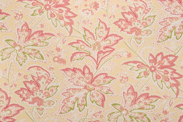 Click for 1 Yards Thibaut Brunswick F9106 Printed Cotton Twill Drapery Fabric in Yellow Thibaut Brunswick F9106 Printed Cotton Twill Drapery Fabric in Yellow