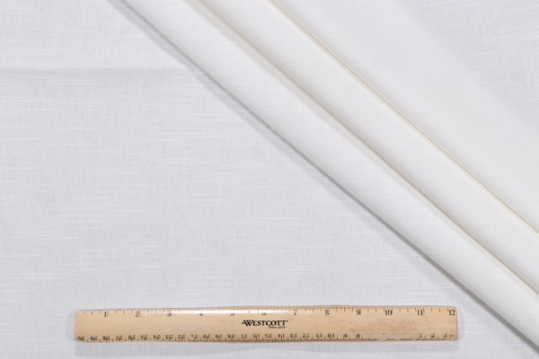 Brandywine Duck Woven Decorator Fabric in White