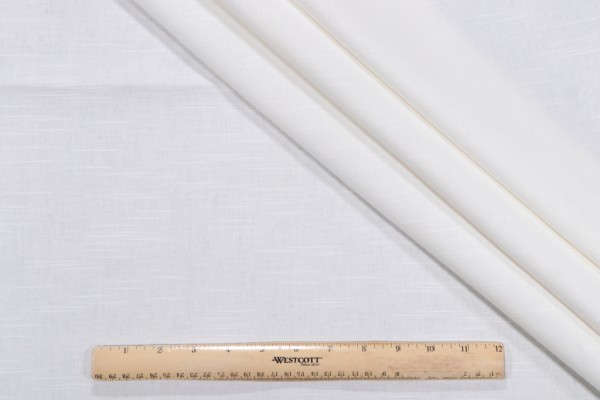 1 Yard Brandywine Duck Woven Decorator Fabric in White