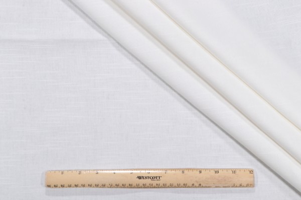 Brandywine Duck Woven Decorator Fabric in White