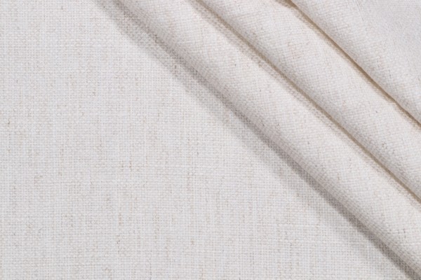 1 Yard Garret Woven Chenille Upholstery Fabric in Ivory