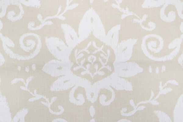 Thibaut Bridgewater Damask F9162 Printed Cotton Drapery Fabric in Beige