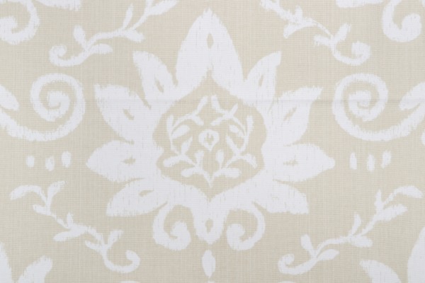 Thibaut Bridgewater F9162 Printed Cotton Drapery Fabric in Beige