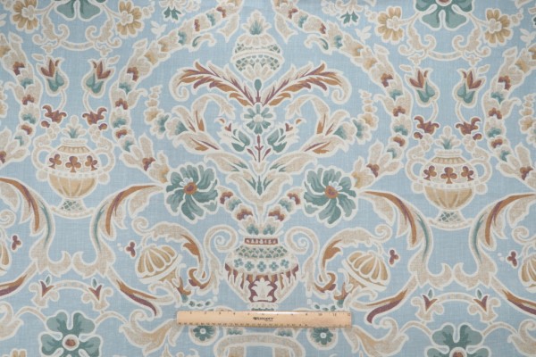 Click for 3.5 Yards Thibaut Palisades F93824 Printed Drapery Fabric in Aqua Thibaut Palisades F93824 Printed Drapery Fabric in Aqua