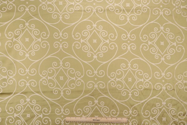 Thibaut Lavolta Scroll W71809 Woven Upholstery Fabric in Green