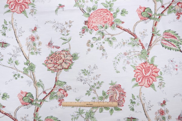 Click for 1.5 Yards Thibaut Rye F93339 Printed Cotton Drapery Fabric in White Thibaut Rye F93339 Printed Cotton Drapery Fabric in White