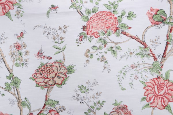Click for 1.5 Yards Thibaut Rye F93339 Printed Cotton Drapery Fabric in White Thibaut Rye F93339 Printed Cotton Drapery Fabric in White