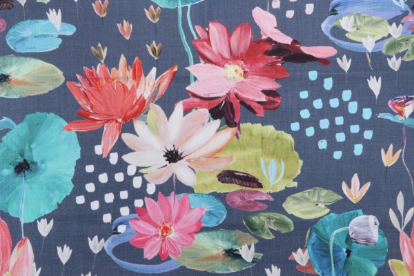 Click for Hamilton Lililou Printed Cotton Drapery Fabric in Spring  Hamilton Lililou Printed Cotton Drapery Fabric in Spring