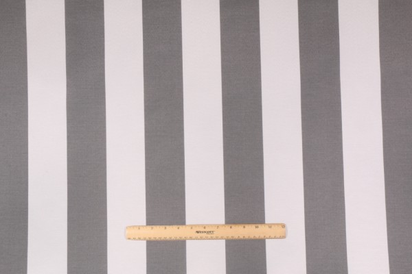 Richloom Cabana Stripe Printed Polyester Outdoor Fabric in Stone