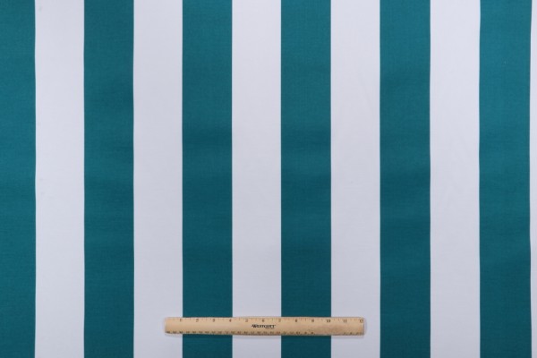 Sample of Richloom Cabana Printed Polyester Outdoor Fabric in Peacock 