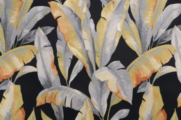 Click for Richloom Mekko Printed Polyester Outdoor Fabric in Noir  Richloom Mekko Printed Polyester Outdoor Fabric in Noir