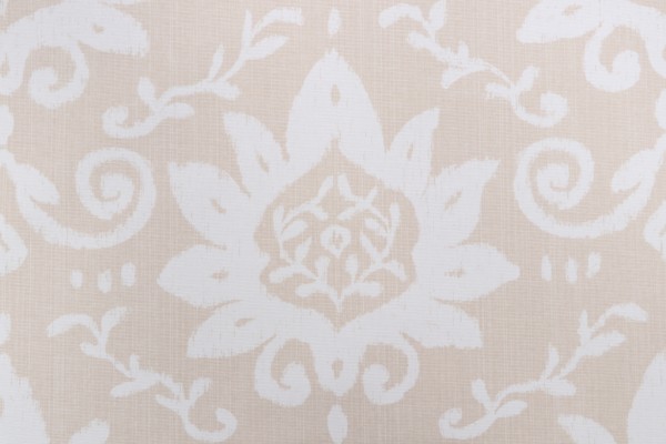 Thibaut Bridgewater Damask F9162 Printed Cotton Drapery Fabric in Beige