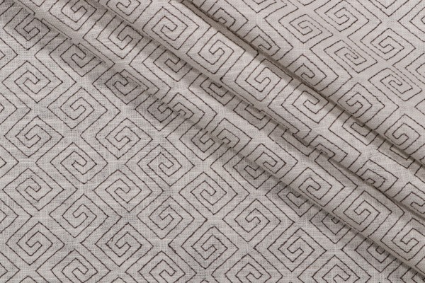 Click for 6.25 Yards Niagara Embroidered Drapery Fabric in Rattan Niagara Embroidered Drapery Fabric in Rattan