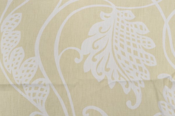Thibaut Mojito F93215 Printed Linen Drapery Fabric in Pea 