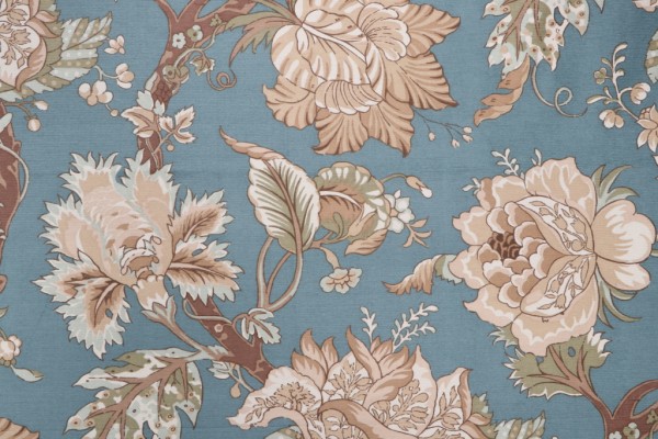 Thibaut Barrington F93811 Printed Chenille Decorator Fabric in Turquoise 