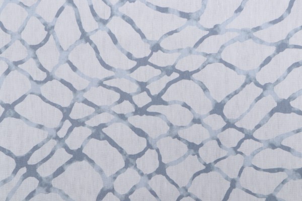 Jeffery Allen Marks Waterpolo Printed Linen Drapery Fabric in Cloud for Kravet CLOSEOUT
