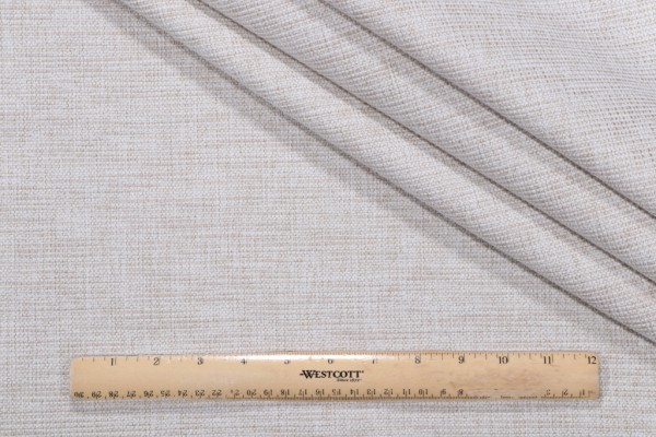 Stanford Woven Chenille Upholstery Fabric in Oyster