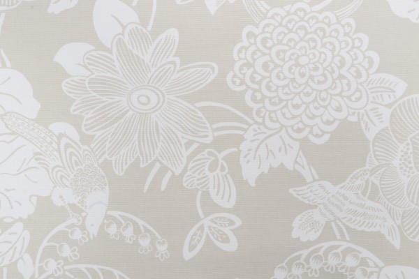 Thibaut Cut Paper F95332 Printed Cotton Drapery Fabric in Beige
