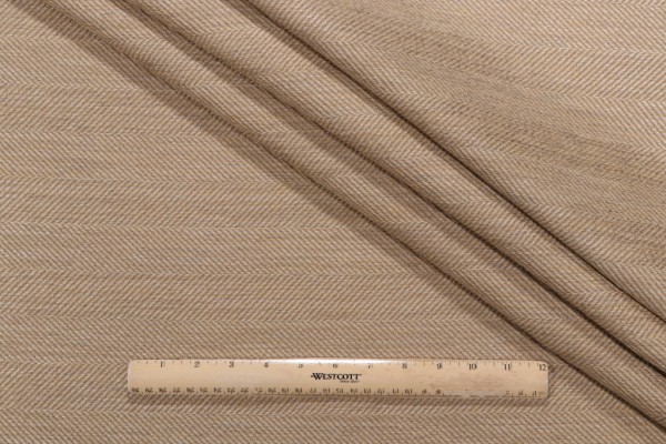 Thibaut Hawthorne Herringbone W73273 Woven Upholstery Fabric in Tan