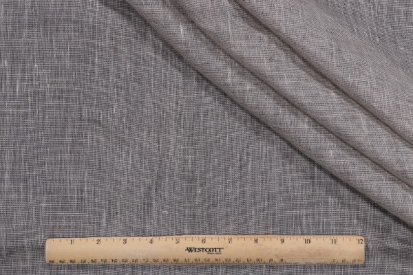 Fonthill Copenhagen Semi-Sheer Drapery Fabric in Grey for Scalamandre