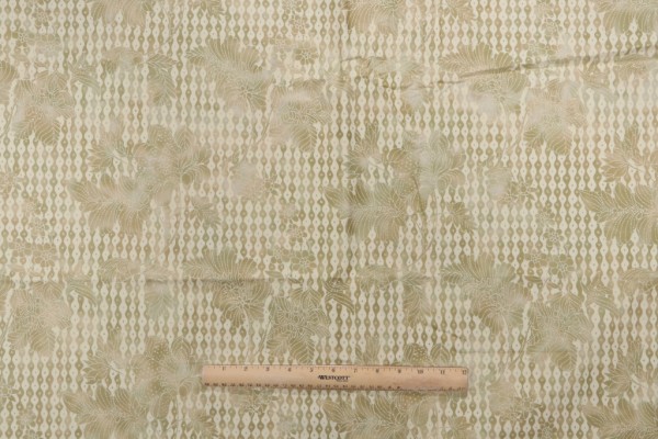 Old World Weavers Louise Printed Cotton Drapery Fabric in Moss for Scalamandre