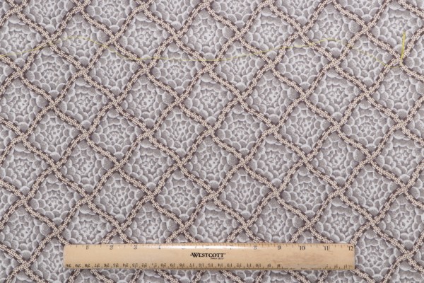 Fonthill Beckford Printed Cotton Drapery Fabric in Grey for Scalamandre