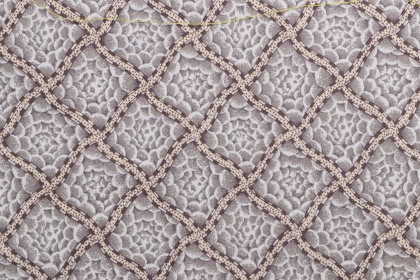 Fonthill Beckford Printed Cotton Drapery Fabric in Grey for Scalamandre