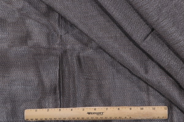 Fonthill Iridium Woven Drapery Fabric in Pewter for Scalamandre
