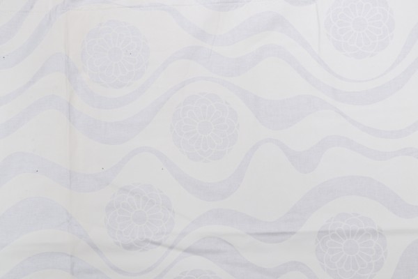 Old World Weavers Alice Printed Cotton Drapery Fabric in White for Scalamandre