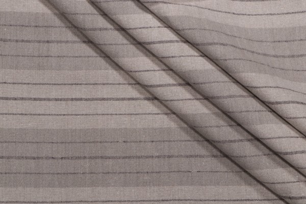 Hope Stripe Woven Decorator Fabric in Stone