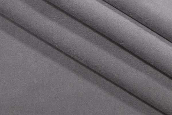 Banks Velvet Upholstery Fabric in Smoke