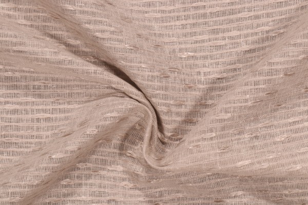 Bravo Rickon Woven Drapery Fabric in Stone