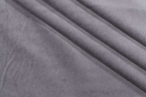 Durham Velvet Upholstery Fabric in Grey
