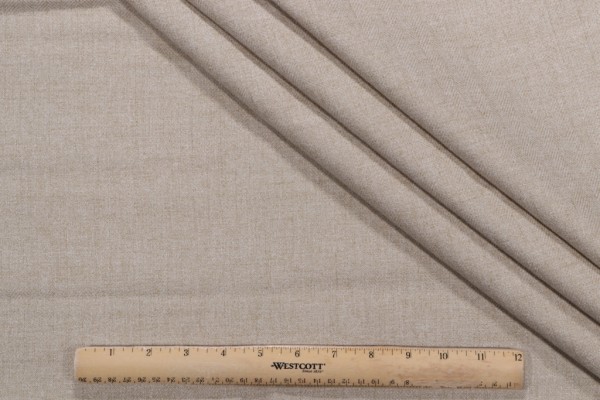 Crypton Heather High Performance Woven Upholstery Fabric in Flax