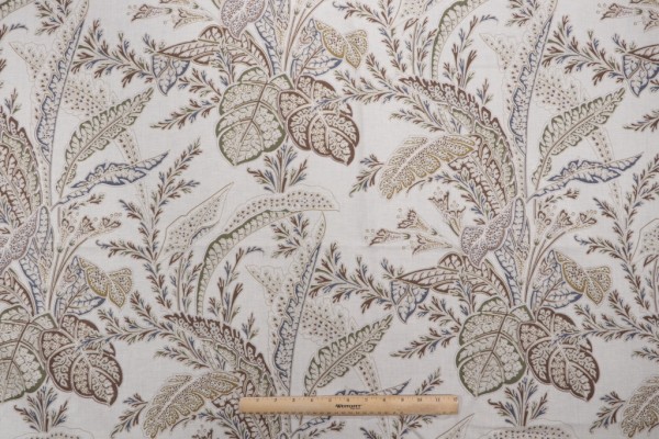 Click for 1.5 Yards Thibaut Arlington F93817 Printed Drapery Fabric in Cream Thibaut Arlington F93817 Printed Drapery Fabric in Cream