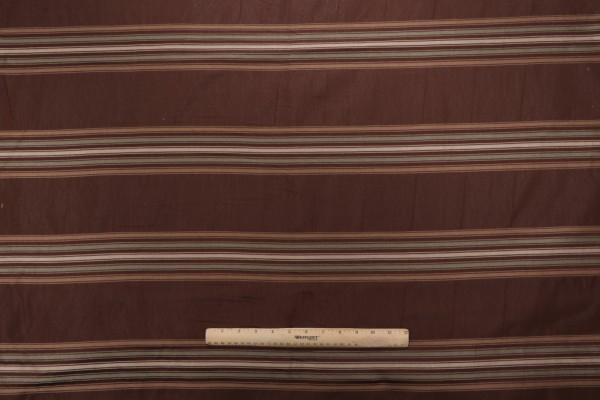 Thibaut Somerset Stripe W74022 Woven Upholstery Fabric in Brown