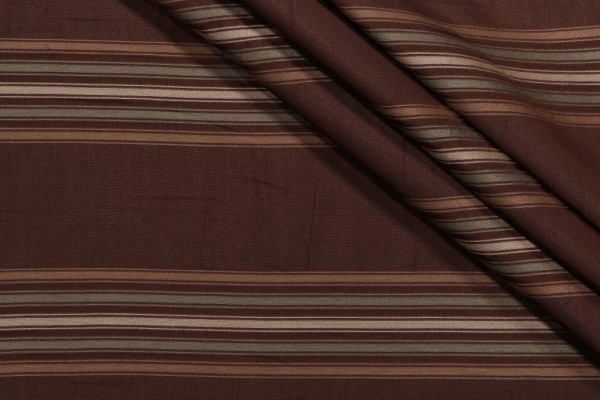 Thibaut Somerset Stripe W74022 Woven Upholstery Fabric in Brown