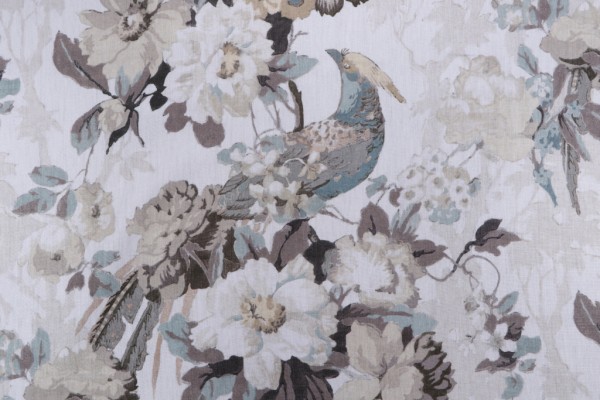 Kaufmann Longwood Printed Linen Drapery Fabric in Breeze 
