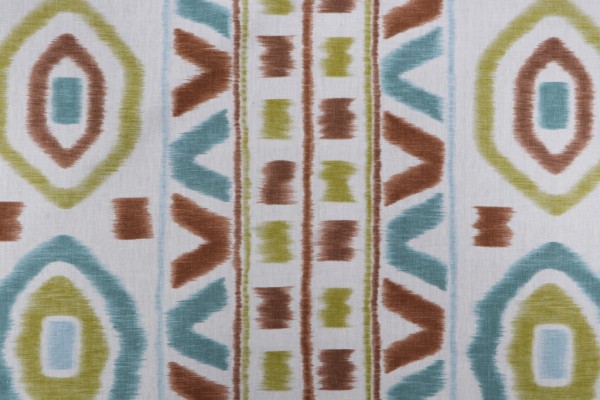 Thom Filicia Prospect Printed Linen Drapery Fabric in Capri for Kravet CLOSEOUT 