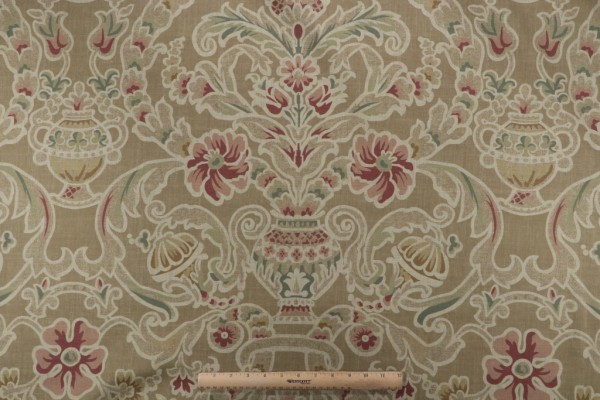 Thibaut Palisades F93827 Printed Drapery Fabric in Khaki 