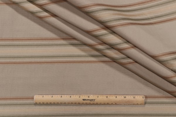 Thibaut Somerset Stripe W74020 Woven Upholstery Fabric in Beige 