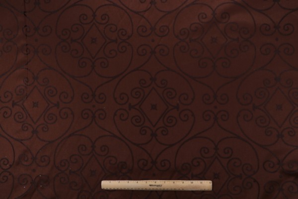 Thibaut Lavolta Scroll W71812 Woven Upholstery Fabric in Brown 