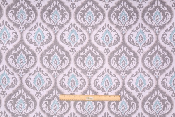 Mill Creek Raymond Waites Rubina Printed Cotton Drapery Fabric in Stone Harbor