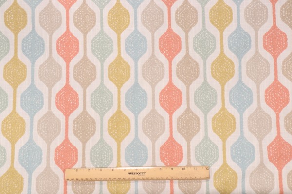 Waverly Handywork Embroidery Drapery Fabric in Carnival